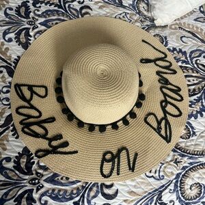 Baby on Board Embroidered Sun Hat